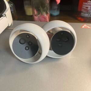 Oculus White and Black VR Controllers
